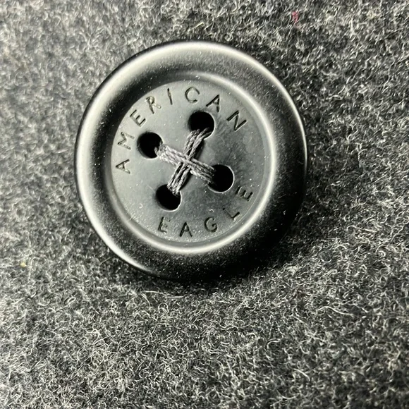 Women’s American Eagle Outfitters black Pea coat with detachable hood. Size S/P - Picture 4 of 6